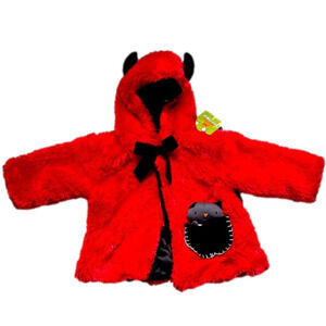 GUND baby Costume Halloween warm jacket coat 3-12 month  Removable Bat in Pocket